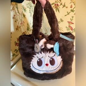 Original Pop Mart/Pop Land The Monsters Mokoko Brown Tote Bag